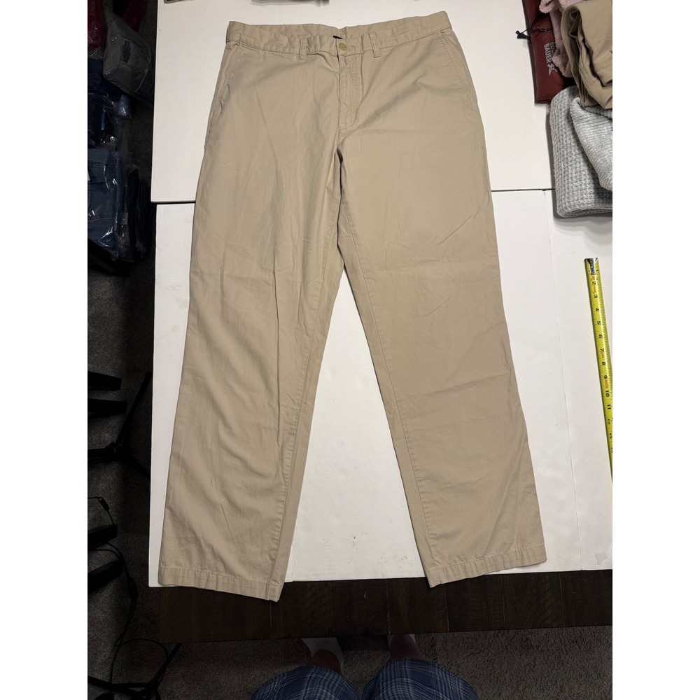 Patagonia Mens Organic Cotton Chino Pants Khaki Tan Straight Leg Size 36 x 32